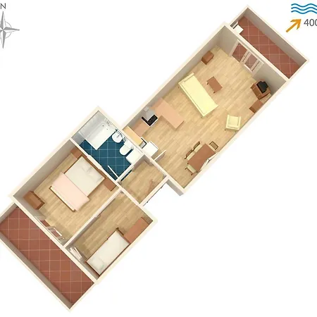 Апартаменты Apartments For Families With Children Zdrelac, Pasman - 8424